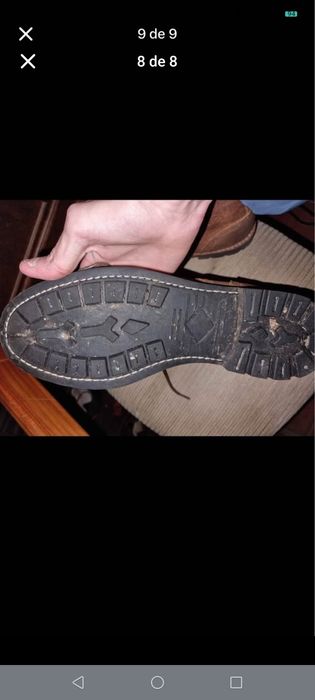 Sapatos em coiro