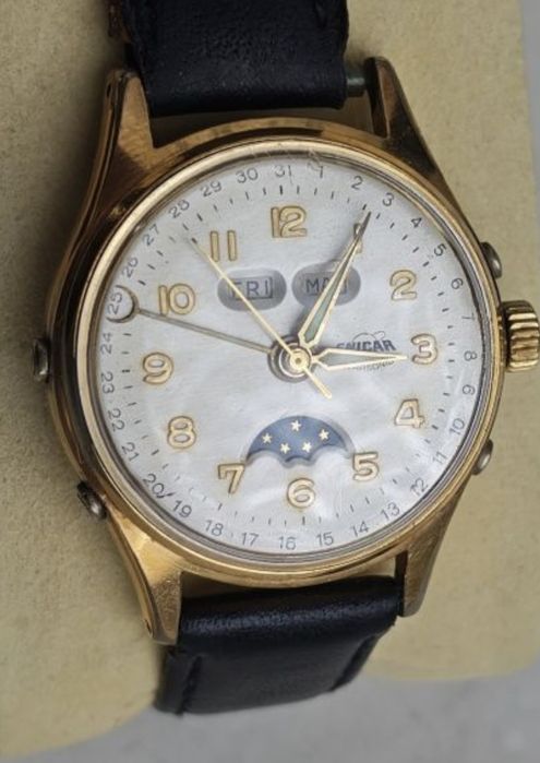 Enicar automat triple date fazy księżyca