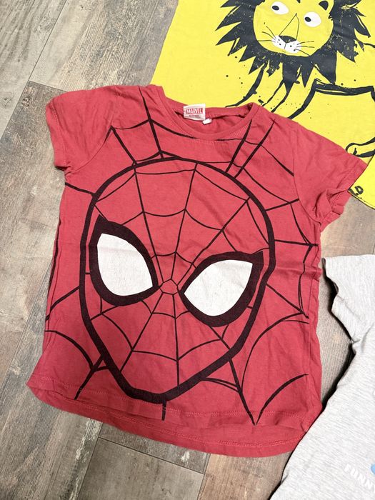 T-shirt zestaw r 128 cool club Marvel spiderman kaczor donald Lew Disney