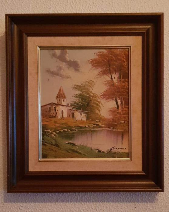 Quadro a óleo paisagem