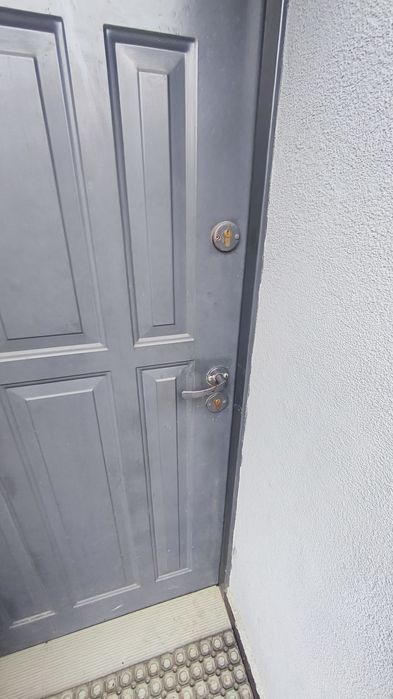 Drzwi wejściowe zewnętrzne antracyt bez ramy