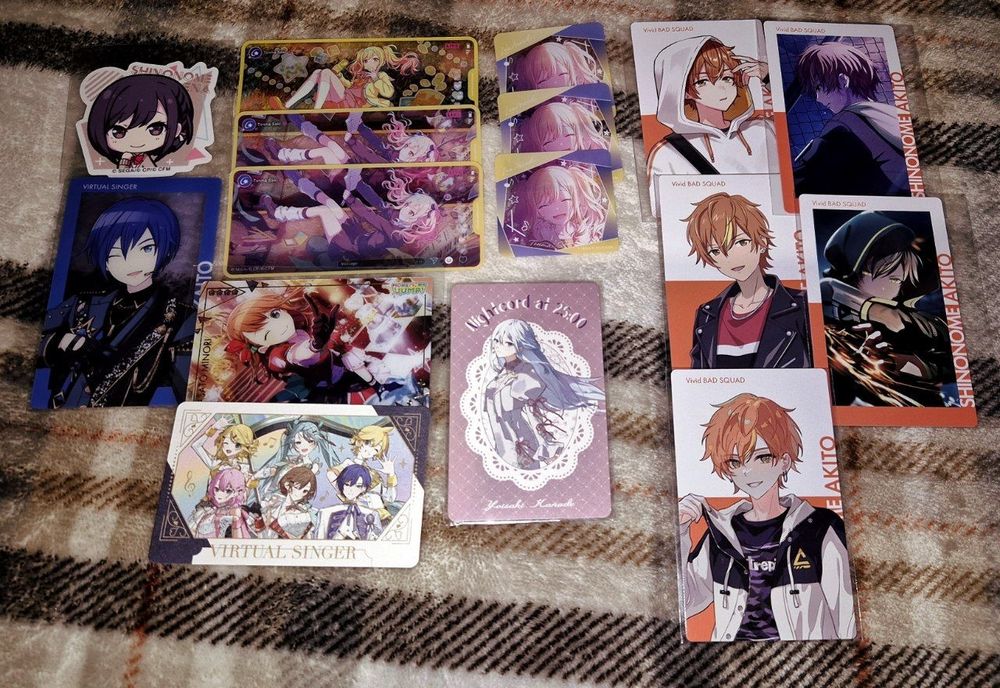 Різний мерч по Project Sekai