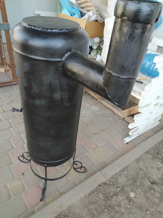 Буржуйка с газового балона толщина стенки 4мм