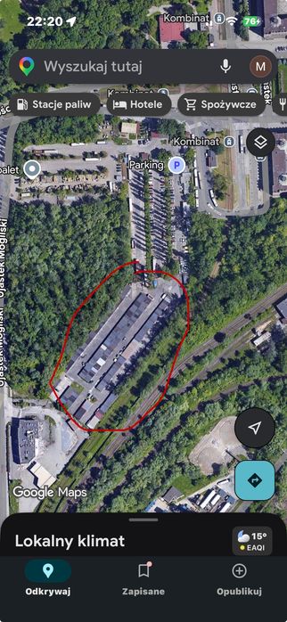 Garaż murowany ujastek kombinat nowa huta