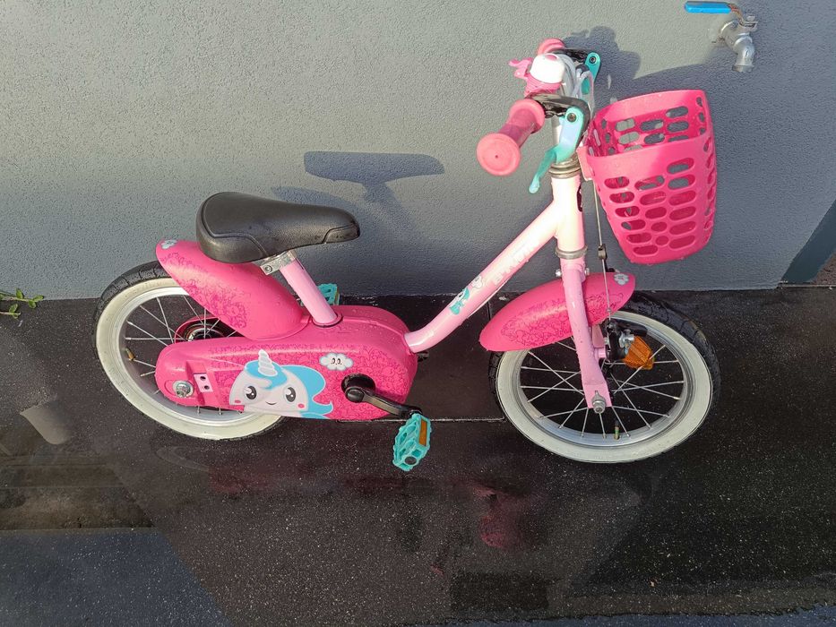 Bicicleta criança rosa