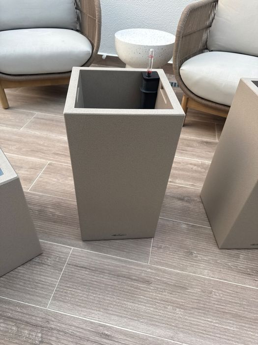4 vasos LECHUZA CANTO Stone – 3 High 30 + 1 Low 40