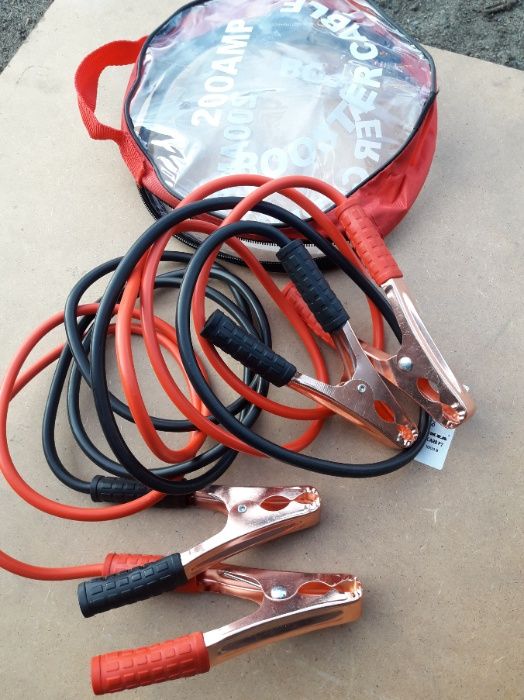 Kable Przewody Rozruchowe Akumulatorowe 6/12 v 217 cm