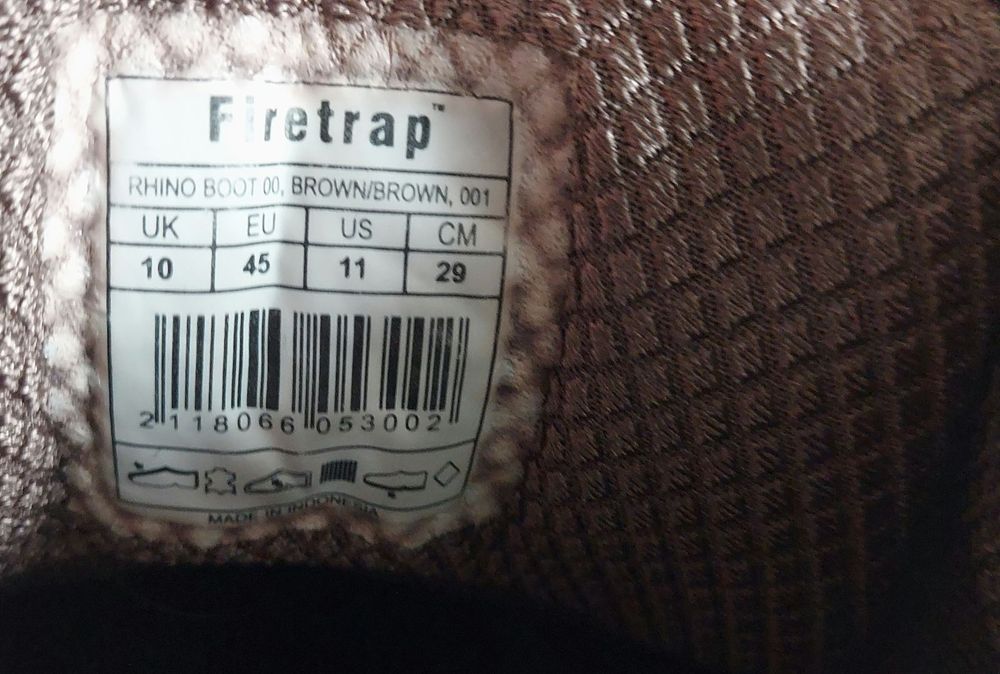 Продаю английские  кожаные термоботинки Firetrap