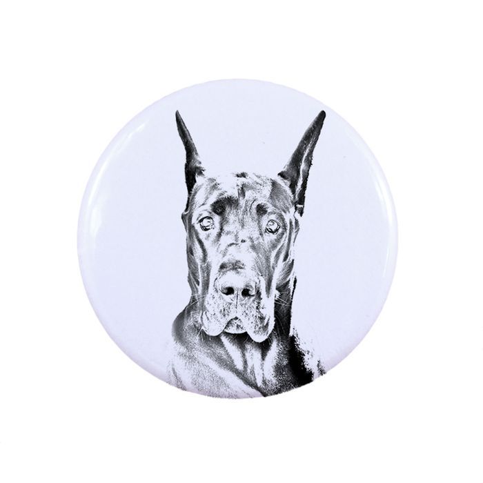 Dog niemiecki przypinka z psem mała Art-Dog
