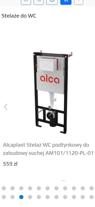 Stelaż podtynkowy
