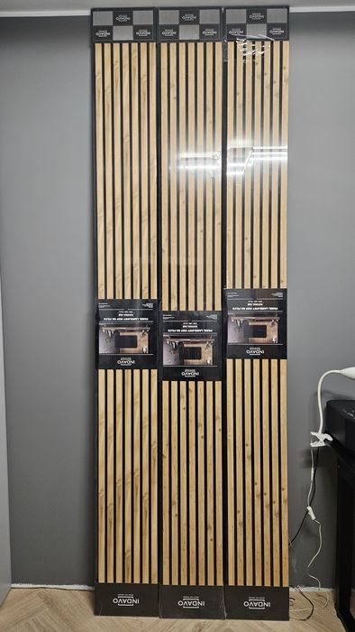 Panele ścienne 3D Lamele na filcu Natural Dąb 270x28,5 - 7 lameli
