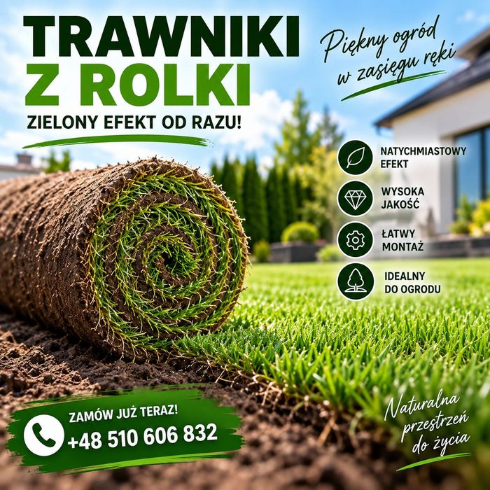 Trawa z rolki premium