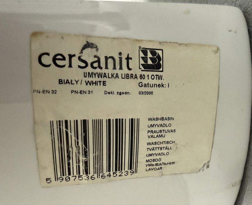 Umywalka Cersanit Libra 60