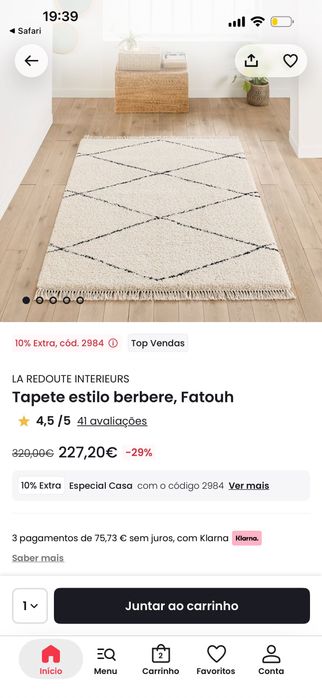 Tapete de sala grande La Redoute