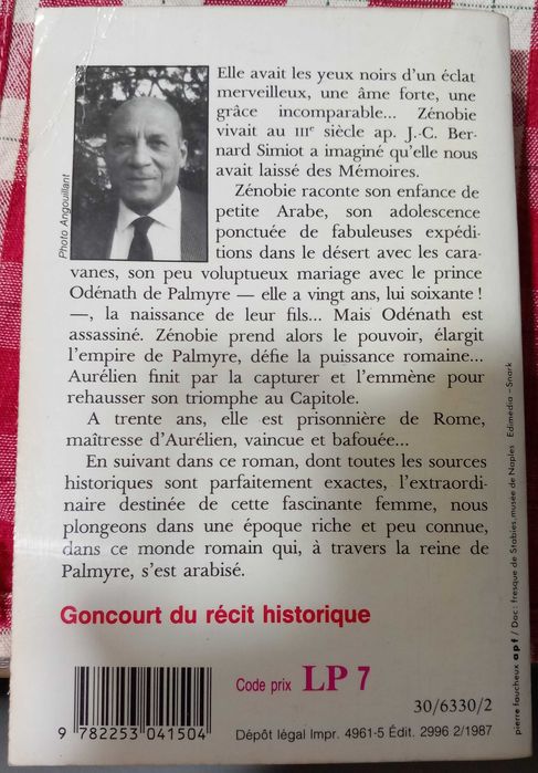 Moi Zénobie reine de Palmyre de Bernard Simiot