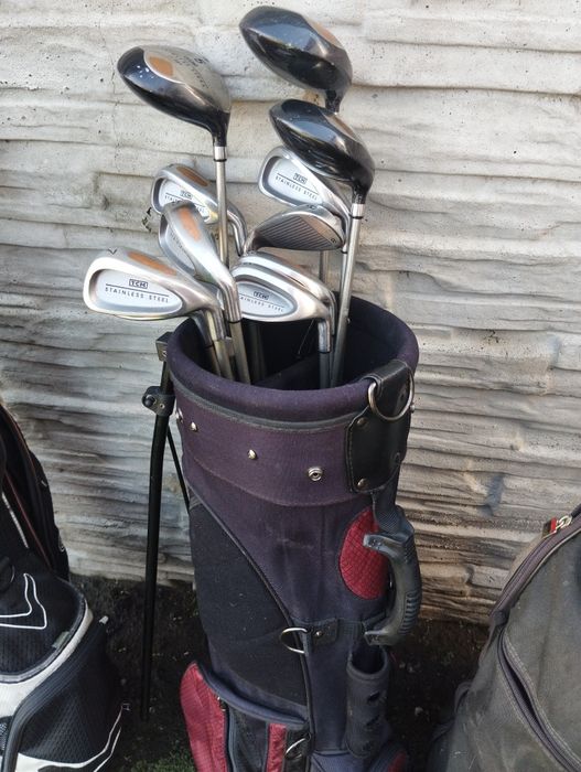 Zestaw do gry w golfa kije +torba