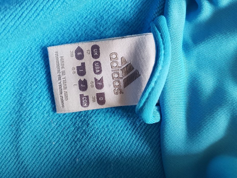 Błękitna bluza Adidas r. M
