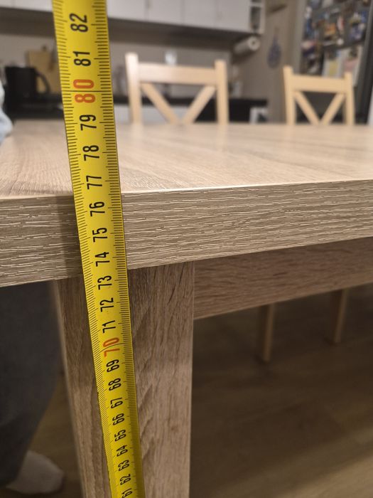 Stół rozkładany 100cm -250cm z 8 krzesłami
