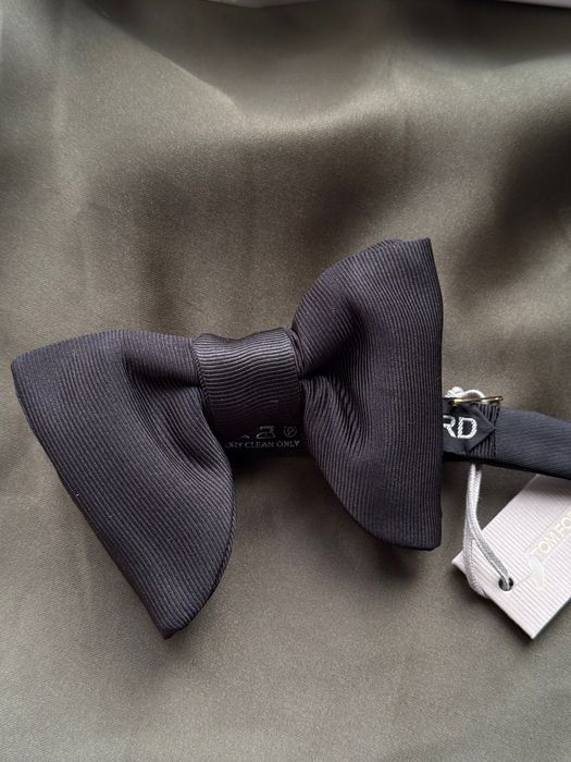 Краватка метелик Tom Ford чорна шовк оригінал