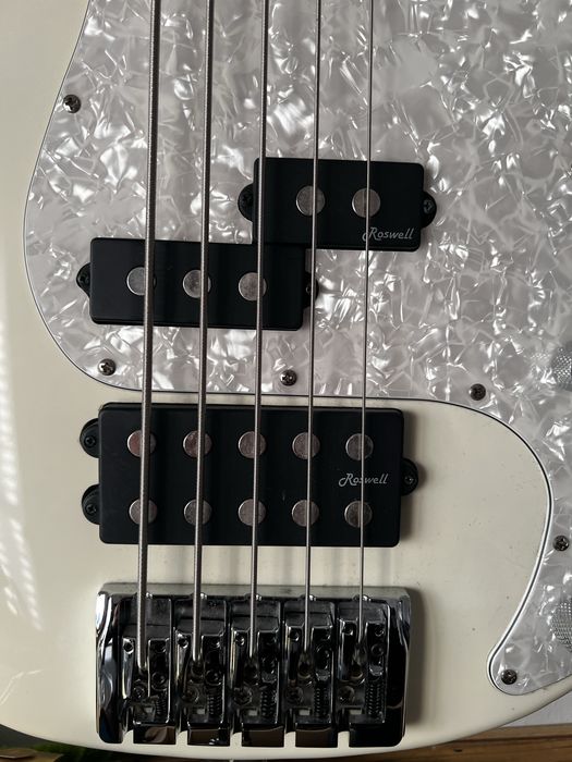 Harley Benton Enhanced MP-5EB Creme COSTUMIZED Mafra • OLX.pt