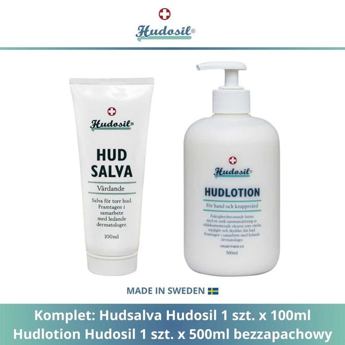 Hud Salva 100ml i Hudlotion Bezzapachowy 500ml Oryginalne ze Szwecji