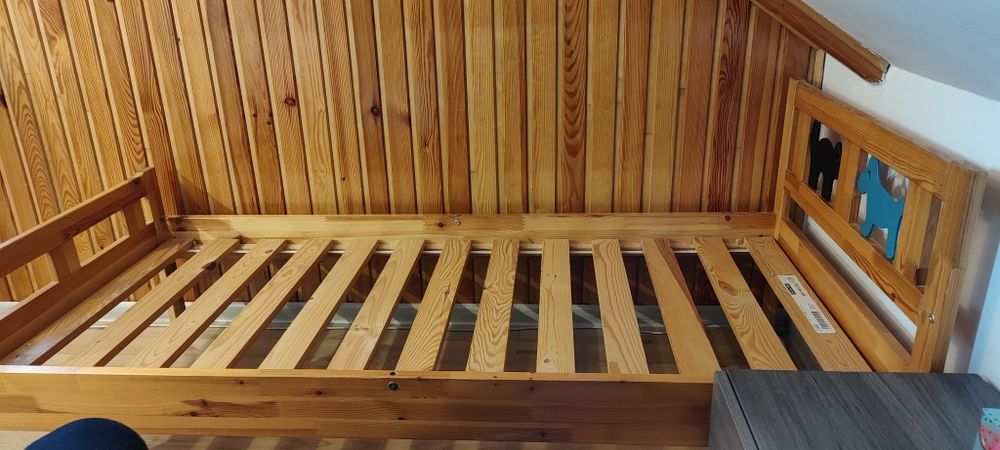 Łóżko dziecięce Ikea Kritter drewniane