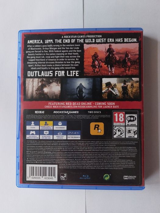 PS4 PS5 gra Red Dead Redemption II 18+ wersja anglojęzyczna
