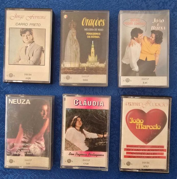 Lote de cds e cassetes