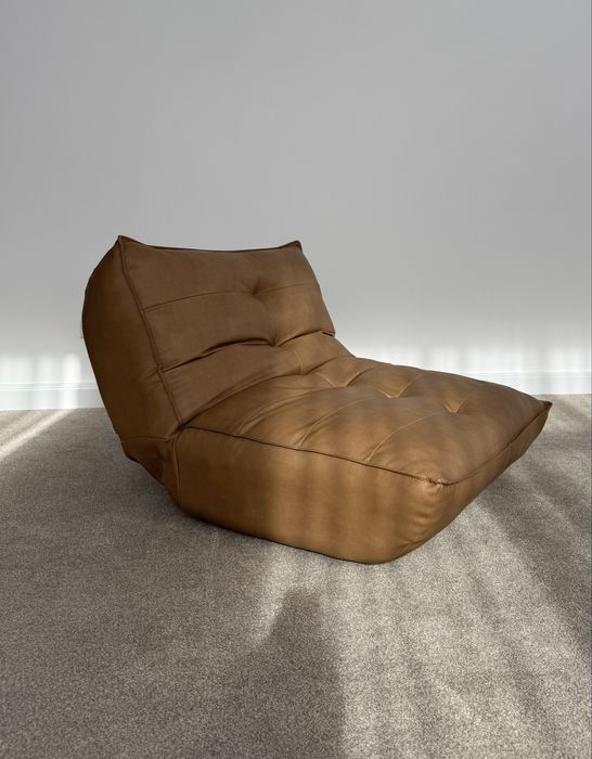 Rozkładany fotel ze sztucznej skóry / sklum