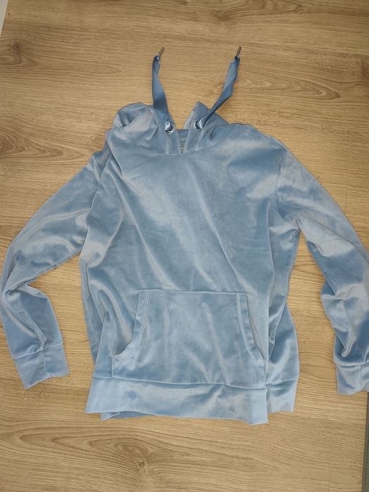 Bluza Pepco błękitna welur s piękna