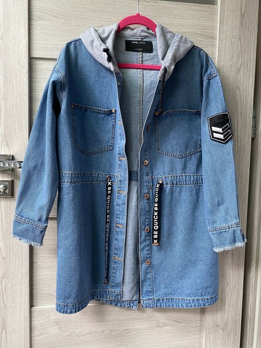 płaszcz jeansowy Sinsay roz. XS/S oversize