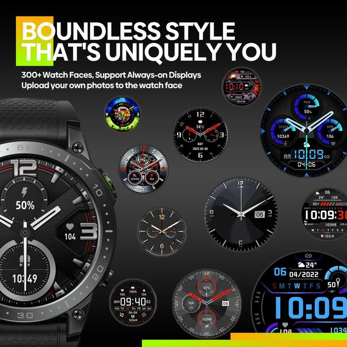 СмартГодинник СмартЧасы SmartWatch Zeblaze Ares 3 Pro Abyss Black
