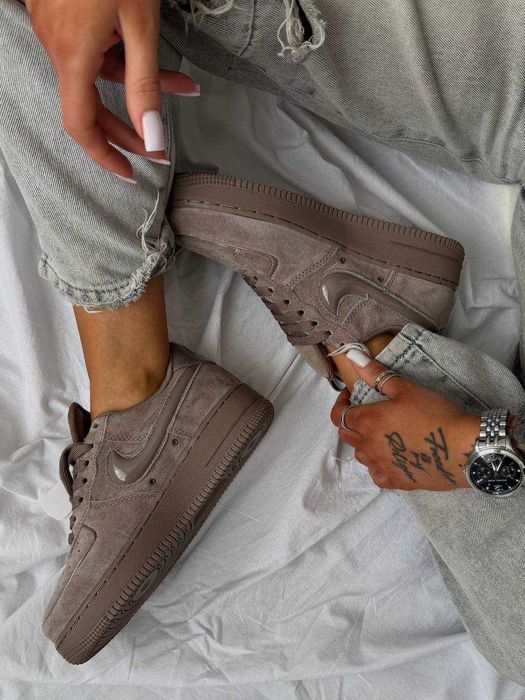 Кросівки сірі Air Force 1 '07 Mink Brown