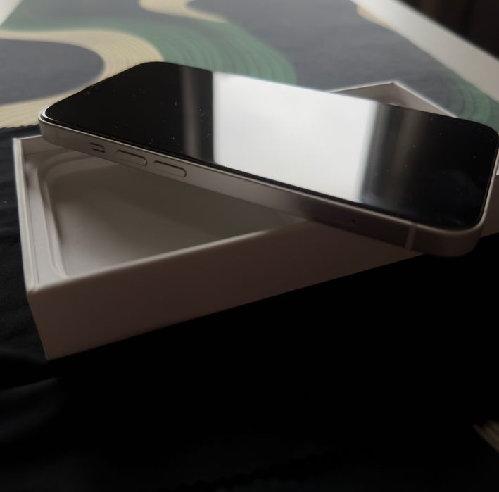 iPhone 14 128GB Starlight / коробка + кабель / фізична сім/ АКБ 75%