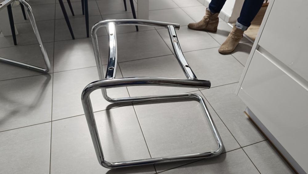 Nogi do krzesła chrom