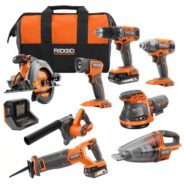 Акумуляторний набір RIDGID R96850 18V, 8 інструментів