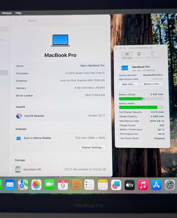 MacBook Pro 13 2018 quatro portas Thunderbolt 3 - Cinzento sideral