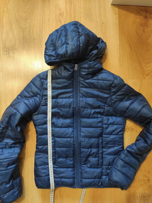 Kurtka pikowana Pull&Bear S granatowa