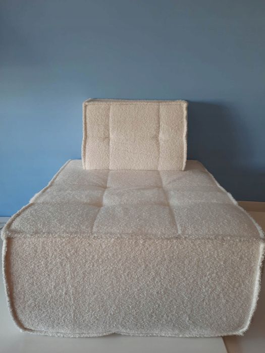 Sofa Sherpa dla dziecka fotel PurrJoys beżowy modułowy kanapa