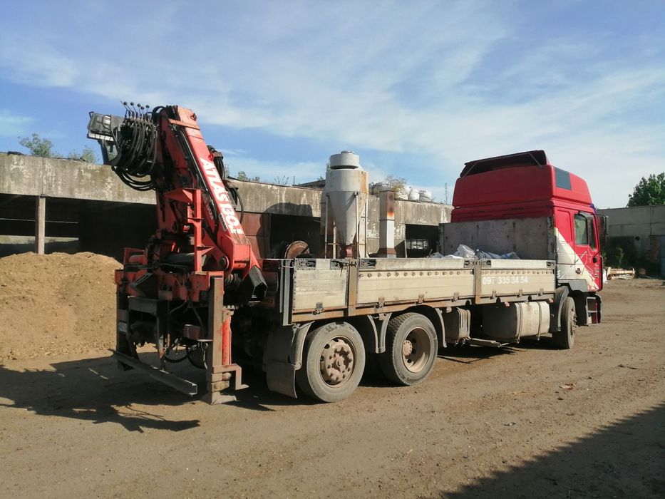 Кран маніпулятор, грузовик ,ман ф 2000