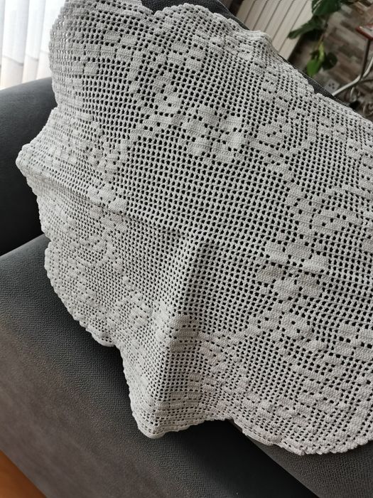 Pano redondo em renda