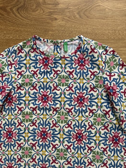 Wzorzysta Bluzka Koszula Benetton Rozmiar 150