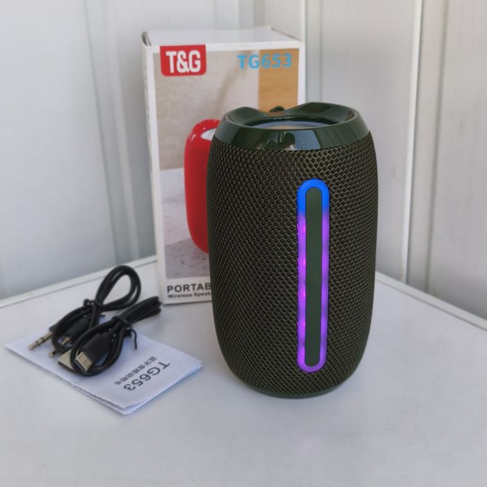 Колонка T&G TG-653 з Bluetooth , RGB підсвічуванням