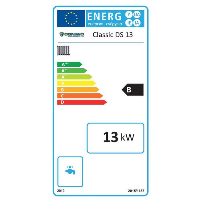 Kocioł, piec OGNIWO Classic DS 13 kW - zasypowy / tradycyjny - EKO