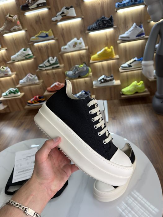 Снікерси Кросівки RICK OWENS Drksdw Ramones Black Beige