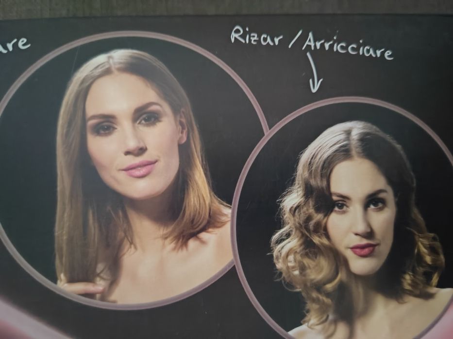 Prancha para cabelo.