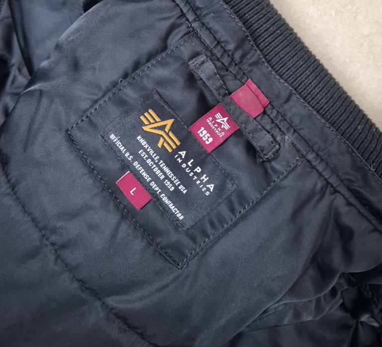 ALPHA INDUSTRIES roz. L męska kurtka bomberka stan idealny