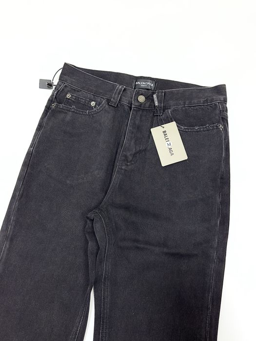 Джинси штаны Balenciaga jeans flared jeans balenciaga flared dark grey opium bootcat balenciaga jeans archive темно-сірі штаны баленсиага M-L