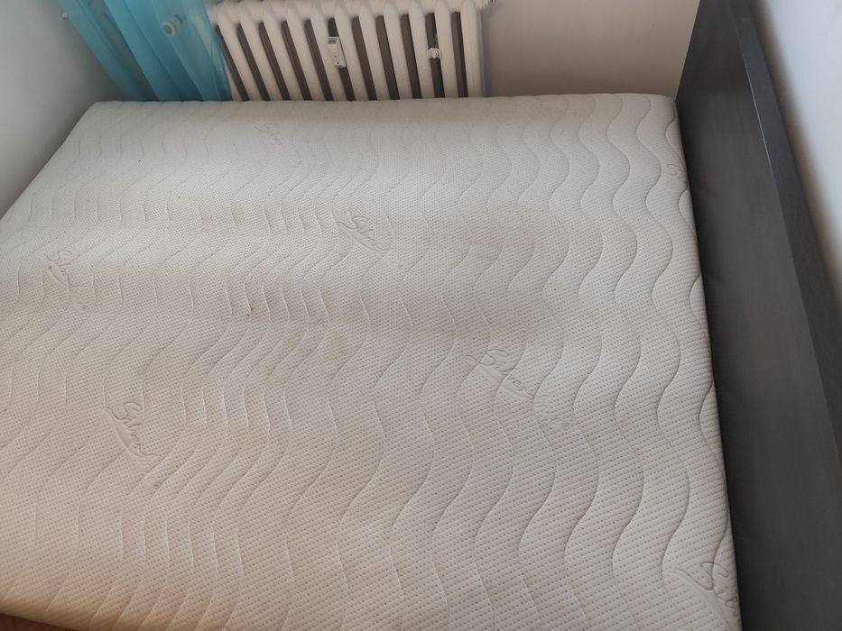 Łóżko 160x200 materac silver stelaz solidny z deseczek