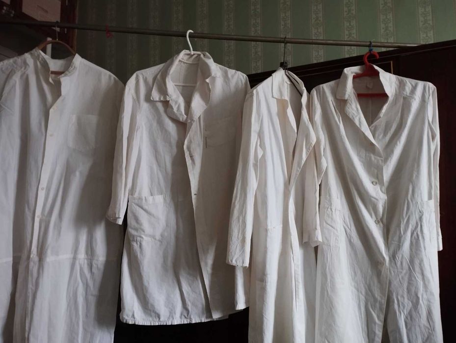 белый для работы халат 48 размер